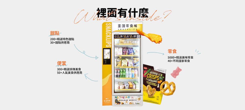 歪國零食嘴販賣機裡面有什麼,智慧零食櫃,智慧販賣機,辦公室販賣機申請