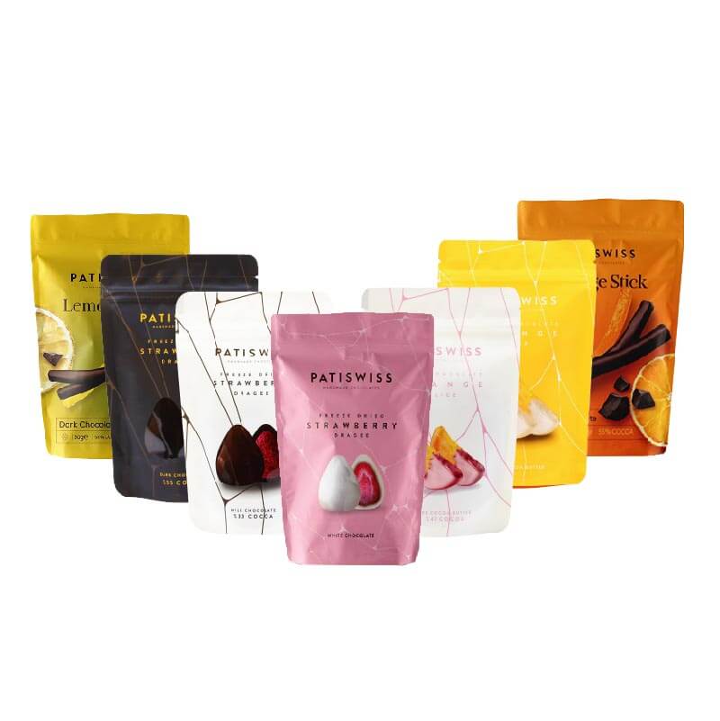 【土耳其】Patiswiss 帕蒂西手工果乾巧克力80g-草莓/橙片/橘子條/檸檬條（素食可食）